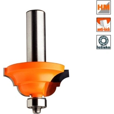 CMT Orange Tools 941.380.11 - Fréza profilová na dřevo pr. 42,8x18,5mm R=6,4 s ložiskem, stopka 8mm