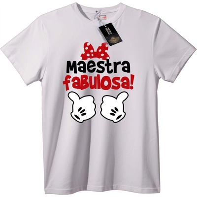 NOONEBRAND Тениска Страхотен учител - 4XL, White