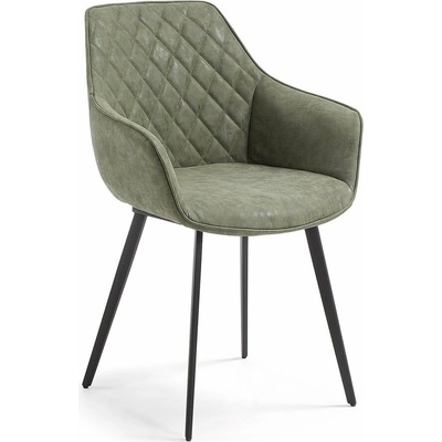 Kave Home Amira Kaki z imitácie kože 2 ks