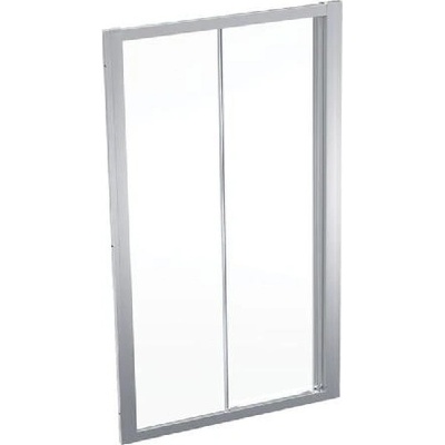Geberit GEO - Sprchové dvere 110x190 cm, strieborná/číre sklo 560.143.00.2