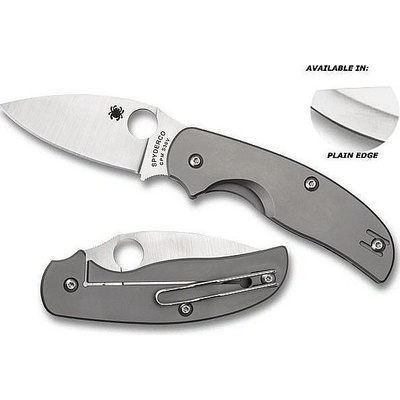 Spyderco Sage2 Titanium PlainEdge C123TIP