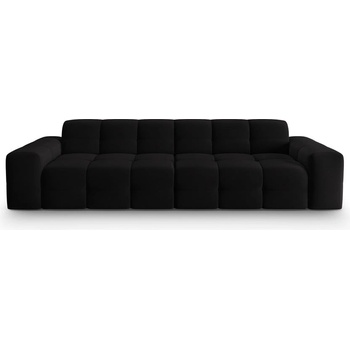 Micadoni Диван от черно кадифе 255 cm Kendal - Micadoni Home (MIC_4S_121_F1_KENDAL3)