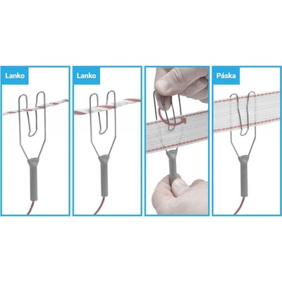 Kabel červený připojovací pro elektrický ohradník - 100 cm