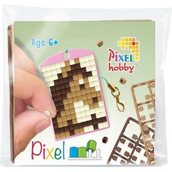 Pixelhobby Мозайка с пиксели Pixelhobby, Ключодържател - Конче (23113)