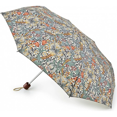 Fulton dámský skládací deštník William Morris Minilite 2 GOLDEN LILY sLATE MANILLA L757