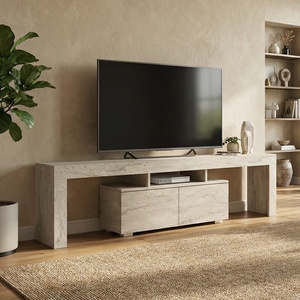 TopMebel Меламиново ТВ обзавеждане Woodra TopMebel в цвят травертин 180x31.3x50.2cm