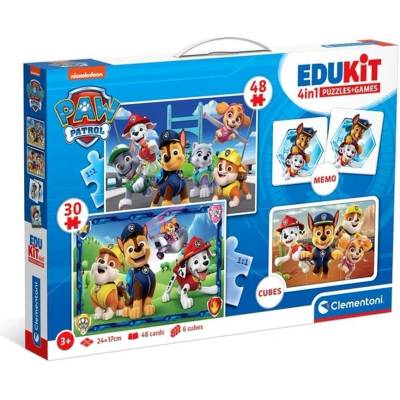 Clementoni EDUKIT 4 в 1 Пъзел + Игри Paw Patrol (1012521F)