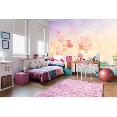 DIMEX ART Самозалепваща се флизелинова фототапета винтидж пастелни цветя 375 x 250 см