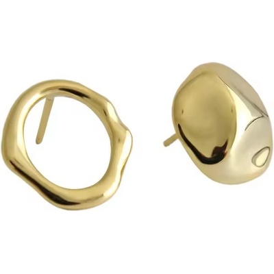 Majya Stříbrné náušnice RIVE pozlacené 10924