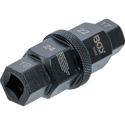 BGS Technic BGS 5058 Speciální hlavice 3/8" pro motocykly. 6hran 17 - 19 - 22 - 24 mm