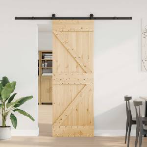 vidaXL Преплъзваща се врата NARVIK 70 x 210 см (213, 5 см) (3445221)