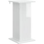 vidaXL Стойка за растения Бял гланц 30, 5 x 30 x 60, 5 см (899788)