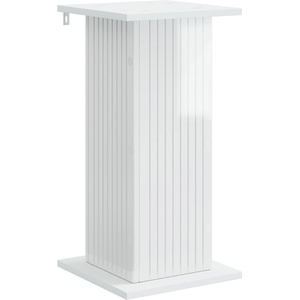 vidaXL Стойка за растения Бял гланц 30, 5 x 30 x 60, 5 см (899788)