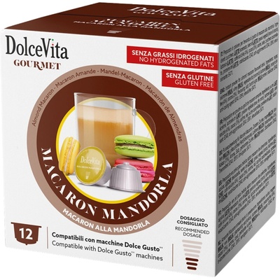 Dolce Vita Italfoods Cappuccino s příchutí Makronek a mandlí do Dolce Gusto 12 ks