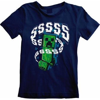 Imago Minecraft Creepersss dětské tričko modrá