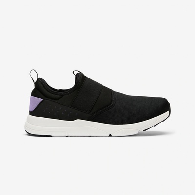 Decathlon dámska obuv Slip-On na mestskú chôdzu čierno-fialová
