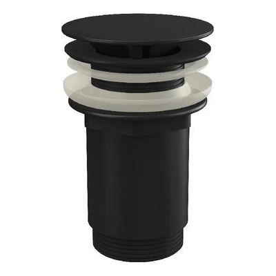 Alcadrain Umývadlová výpusť 5/4", veľká zátka, matná čierna A396BLACK