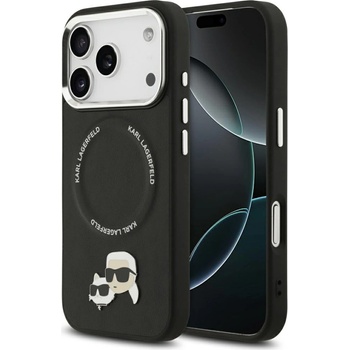 KARL LAGERFELD Калъф Karl Lagerfeld Karl & Choupette Pins MagSafe за iPhone 17 Pro - черен (3666339494995)