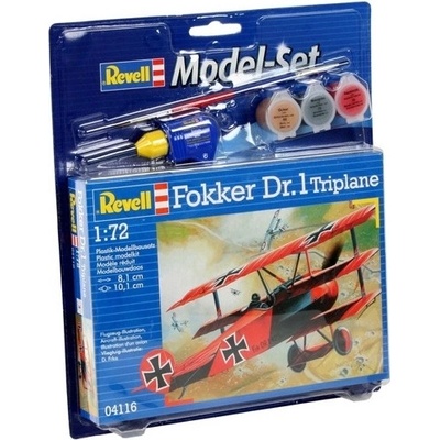 Revell Model Set plane 64116 FOKKER DR.1Triplane 1:72