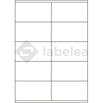 Labelea Samolepiace etikety 105x57 mm biele papierové, odlepiteľné, na hárku A4, pre laserovú a atramentovú tlač, Farba etikiet Biela, Počet hárkov v balení 100 EPN105057W010S