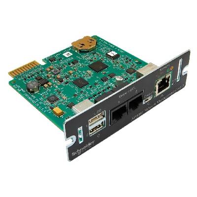 APC UPS Network Management Card 3 AP9641 Síťová karta, pro UPS, SmartSlot, LAN, 10/100/1000 Base-T RJ-45, 2x I/O port, telnet, SSH, SNMP v3 AP9641