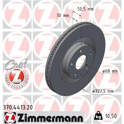 Brzdový kotúč ZIMMERMANN 370.4413.20 (370441320)
