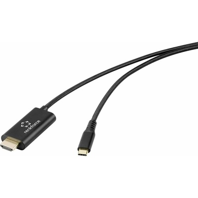 Renkforce RF-7116128 USB USB-C ® zástrčka 1m černý