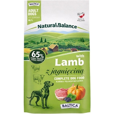 Baltica Natural & Balance Jehněčí Medium & Large 3 kg