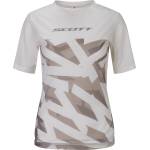 Scott Дамска фланелка с къс ръкав за колоездене Scott Women's Tee Vertic Lt S/S Cycling jersey - Cotton White (156-2867-0114)
