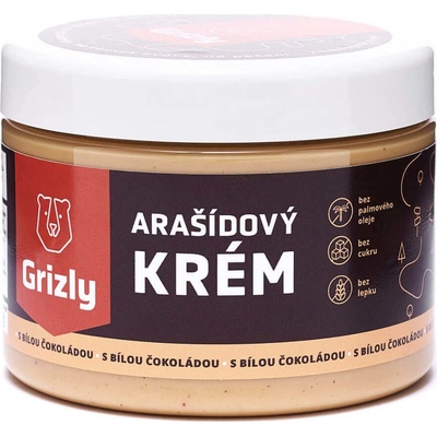 Grizly Arašídový krém s bílou čokoládou 500 g