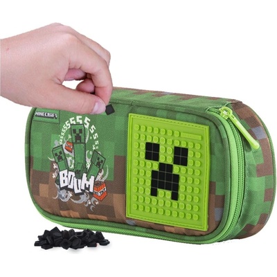 PIXIE CREW Овален ученически несесер Pixie Crew - Minecraft (PXA-14-35)