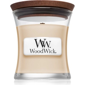 WoodWick Vanilla Bean ароматна свещ с дървен фитил 85 гр