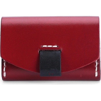 Delis Дамски портфейл с карти, Anara PT1251, естествена кожа, Bordo/Black (PT1251)