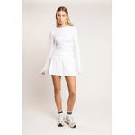 Agon Signature White Long-Sleeve- Top - White