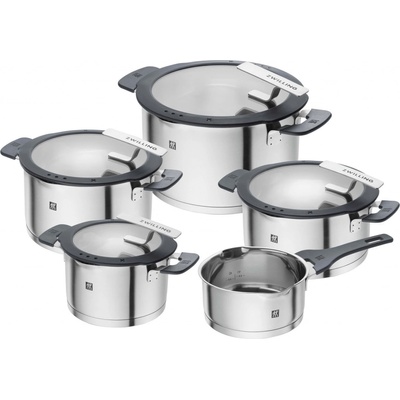 Zwilling SIMPLIFY Sada hrnců Nerezová ocel Stříbrná Černá 5 ks