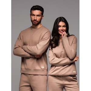 Ombre Clothing Класически унисекс суитшърт с кръгло деколте - кафяв Ombre Clothing | Kafyav | МЪЖЕ | XS-S