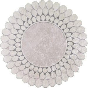 Vitaus Сив килим Zinno , ⌀ 80 cm Yesil - Vitaus (FGR-S116-yesil-80x80)