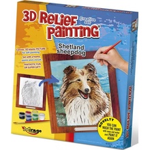 MIRAGE HOBBY Kreativní sada 3D malování Relief Painting: Shetlandský ovčák