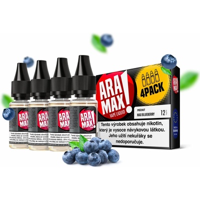 Aramax 4Pack Max Blueberry 4 x 10 ml 18 mg