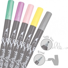 Online calli brush pastel kaligrafické fixy 5 ks 19079