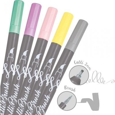 Online calli brush pastel kaligrafické fixy 5 ks 19079 – Zbozi.Blesk.cz