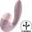 Satisfyer Supernova - вибратор 2 в 1 с въздушни вълни и акумулатор - розов