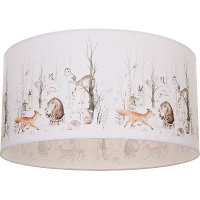 BELIS Dетско таванно осветително тяло KIDS ROOM 1xE27/60W/230V Ø 40 cm с животински мотиви (BE1043)