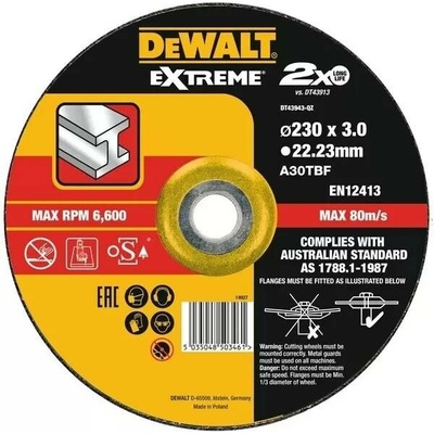 DEWALT Kotouč řezný železo 230x3,0 flex DT43943