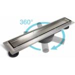 Balneo Комплект душ канал с капак 90 см Balneo 360 Drain, четкана неръждаема стомана (360-900)