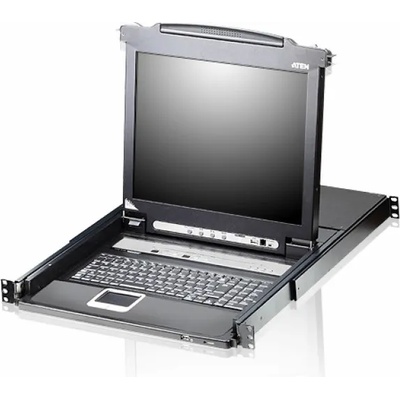 ATEN 8-Port Slideaway LCD KVMP превключвател с 17" LCD конзола (CL5708M)