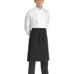 Egochef Черна сервитьорска престилка за кръста Waist Его Шеф, Италия (6101 002N)