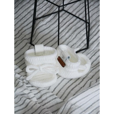 Withloveboots Papučky Classic so šnúrkami biele