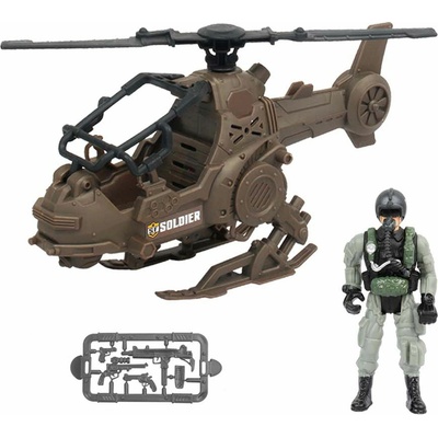 Wiky Vojenský vrtulník s pilotem 23 cm