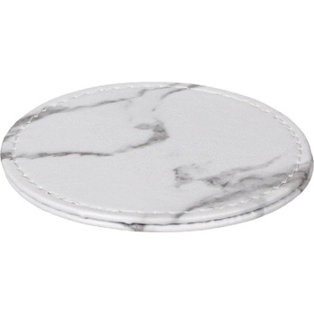 Кръгла кожена подложка за чаша с мраморен ефект